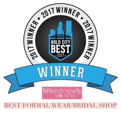French Novelty Winner Jax Bold City Best for BEST Formal Wear / Bridal Shop in Jacksonville, FL